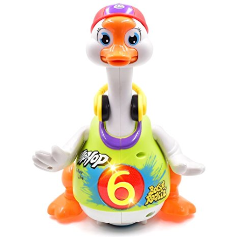 TOYK Baby Toys - Dancing Hip Hop Goose -Super Fun Toy- Musical Toys Educational Music Toys for Toddlers