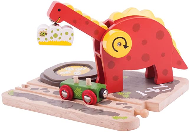 Bigjigs Rail Dino Crane