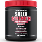 Sheer Pre Workout - 1 Preworkout Supplement Powder On Amazon - Science-Backed Formula For Animalistic Workouts - Guaranteed Best Workouts Of Your Life Or Its Free 30 Day Money Back Guarantee