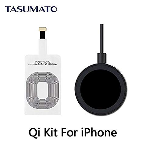 Generic For iPhone 7 Plus : Qi Wireless Charging Kit Charger Receptor Adapter Receiver Transmitter Pad Coil For iPhone 6 7 Plus 5S 5 5C without tracking