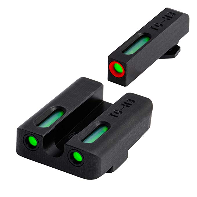TRUGLO TFX Pro Tritium and Fiber Optic Xtreme Hangun Sights for Glock Pistols