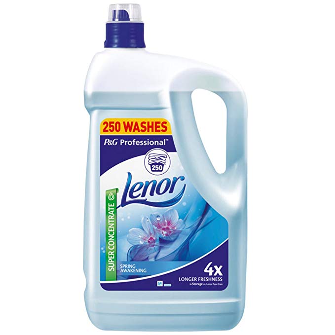 Lenor 5Litre Concentrate Spring Awakening Fabric Conditioner, 250 Washes - 5L