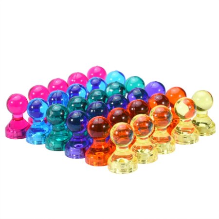 eBoot Magnetic Push Pins for Office and Fridge 30 Pieces