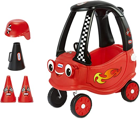 Little Tikes Racing Cozy Coupe Themed Role Play Ride-On Toy, Multicolor