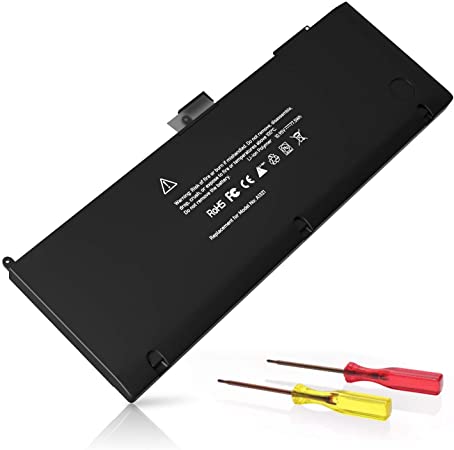 POWERWOO A1286 Laptop Battery Compatible for MacBook Pro 15" inch A1321 Battery (Only for Mid 2009 Mid 2010 Version) MC721/MC371/MC372 Etc. [Li-Polymer/77.5Wh/10.95V]