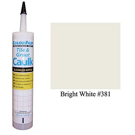Color Fast Caulk Matched to Custom Building Products (Bright White Sanded)