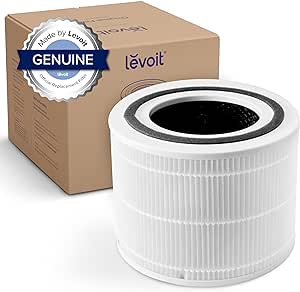 LEVOIT Air Purifier for Home Allergies Pets Hair in Bedroom & Core 300 Air Purifier Pet Allergy Replacement Filter, 3-in-1 Filter & Core 300 Air Purifier Replacement Filter, 3-In-1 Filter