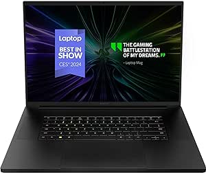 Razer Blade 18 (2024) Gaming Laptop: NVIDIA GeForce RTX 4070 - Intel Core i9 14900HX 14th Gen CPU - 18” QHD  300 Hz Mini LED Display - 32GB RAM - 1TB SSD - Thunderbolt 4 - Windows 11 - Chroma RGB