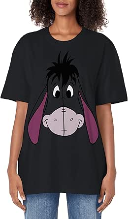 Disney Winnie The Pooh Eeyore Large Face Adult Oversized Vintage T-Shirt