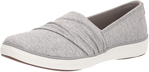 Grasshoppers Women's Lacuna Pleated Perf Jersey Ballet Flat