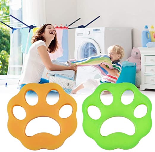 LAO XUE Pet Hair Remover for Laundry, Non-Toxic Reusable with Remove Hair from Dogs and Cats on Clothes in The Washing Machine,The Laundry Lint and Fur Remover-2 Pcs