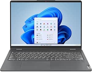 Lenovo IdeaPad Flex 5 | 16" WUXGA IPS Touch Laptop | Core i7-1255U | 8GB LPDDR4x RAM | 512GB NVMe M.2 SSD | Backlit Keyboard | Wi-Fi 6   BT 5.2 | Windows 11 Home (Renewed)