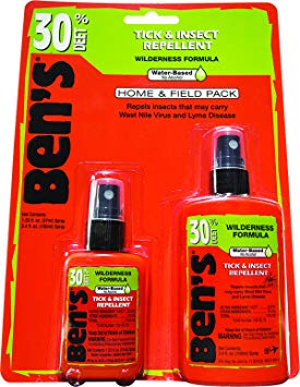 Ben's 30% DEET Mosquito, Tick, and Insect Repellent Home and Field Pack