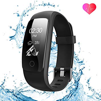 runme Fitness Tracker by Upgraded 2018 3rd Generation Activity Tracker, Sports Fitness Watch with Sleep and Heart Rate Monitor, IP67-rated Waterproof Smart Band with Pedometer for Smartphone