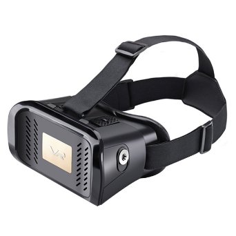 COZYSWAN Immersive Virtual Reality 3D Glasses VR Box Goggles Headset 360 Degree Video VR Magic Mirror Case Cardboard Movie Game for Smart Phone Samsung iPhone 6 6 Plus Nexus - Black