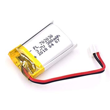 YDL 3.7V 380mAh 702030 Lipo battery Rechargeable Lithium Polymer ion Battery Pack with JST Connector