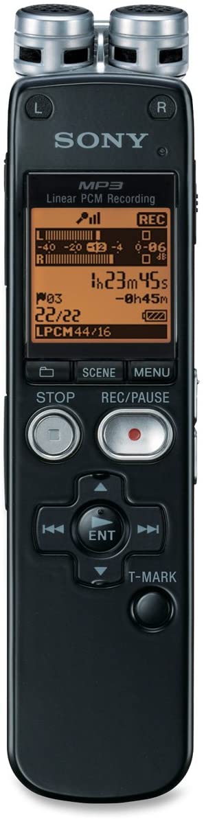 Sony ICD-SX712D Digital Flash Voice Recorder Includes Dragon Naturally Speaking Voice to Print Software