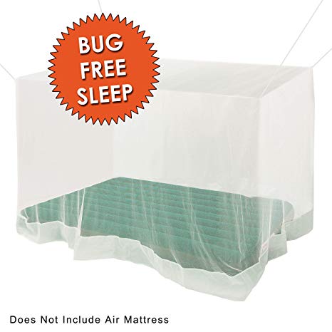 Fox Run PREMIUM MOSQUITO NET - Fits Most Size Beds, Cribs & Inflatable Mattresses – Great For Indoors And Outdoors - SLEEP BUG FREE – Includes FREE Hanging Kit & Carry Bag by Outfitters