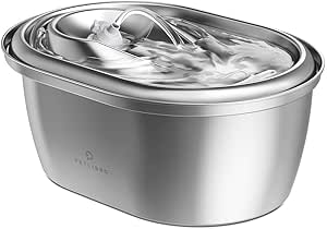 PETLIBRO Stainless Steel Cat Water Fountain, 101oz/3L Pet Water Fountain for Cats Inside, Food-Grade Dog Water Fountain, Automatic Cat Water Dispenser