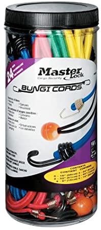 Master Lock 3023AT Assorted Bungee Cords, 24-Pack