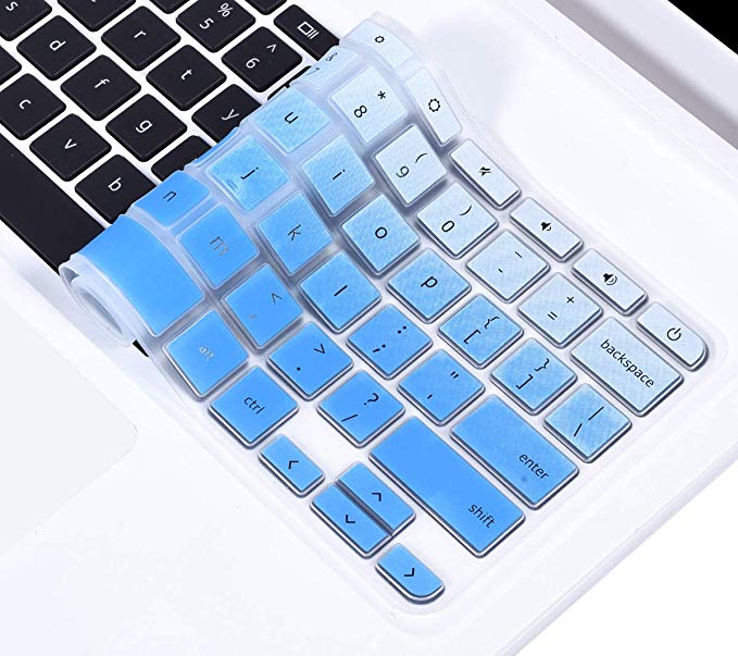 Keyboard Cover Compatible with 2019/2018 Lenovo Chromebook C330 11.6 / Flex 11 Chromebook/Chromebook N20 N21 N22 N23 100e 300e 500e 11.6"/Chromebook N42 N42-20 14 inch Chromebook, Ombre Blue