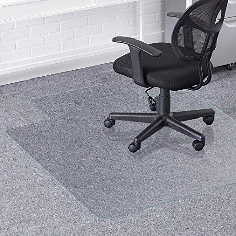 Greenmall Chair Mat for Hard Floor, 90 x 120 cm (3' x 4') Office Chair PVC Mat for Hard Floor Protection, Durable Structure and Scratch-resistant