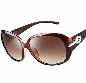 ATTCL® 2016 Women Polarized UV400 Sunglasses Fashion Plaid Oversized Sunglasses
