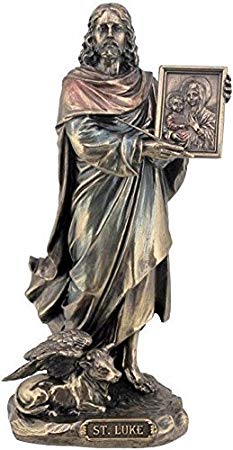 8.75" Saint Luke The Evangelist St Santo Home Decor Sculpture Figure Statue