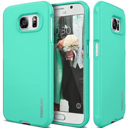 Galaxy S6 Case Caseology Daybreak Series Slim Fit Shock Absorbent Cover Turquoise Mint Slip Resistant for Samsung Galaxy S6 - Turquoise Mint