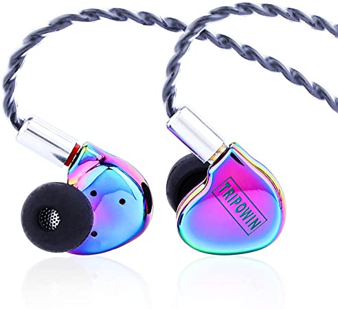 Tripowin TC-01 1DD 10mm Si PU Driver HiFi in-Ear Earphone with Metal Housing, Detachable 0.78mm 2Pin Cable (Purple)