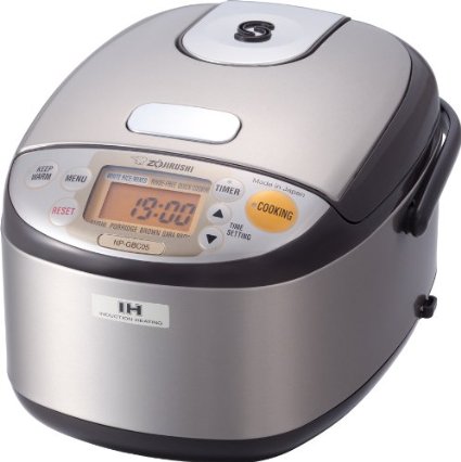 Zojirushi NP-GBC05-XT Induction Heating System Rice Cooker and Warmer Stainless Dark Brown