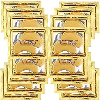 Leshare Under Eye Patches - 24K Gold Under Eye Mask Anti-Aging Hyaluronic Acid Collagen Under Eye Pads Reducing Dark Circles & Wrinkles Treatment Gel Bags, 36 Pairs