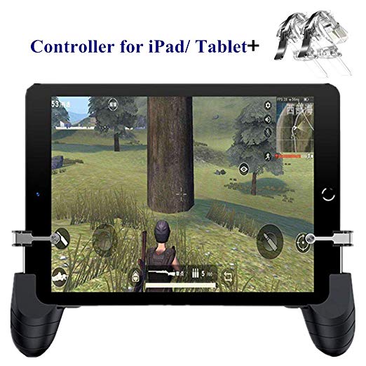 PUBG Controller for iPad/Tablet - Aovon [Newest Upgrade Version] Sensitive L1R1 Shoot Aim Game Trigger Joystick Gamepad Grip 4.5-12.9 inch Tablet & Smartphone, Gift for Kids and Players