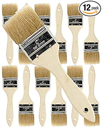 Pro Grade - Chip Paint Brushes - 12 Ea 2 Inch Chip Paint Brush