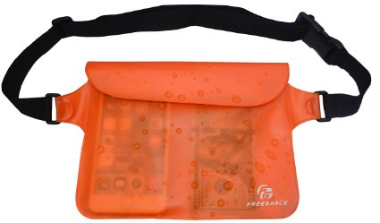 Freegrace Premium Waterproof Pouch with Waistshoulder Strap -Protect Your Valuable Items Safe Dry and Clean from Water Submersion