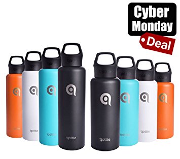 qottle 18/24oz Vacuum Insulated Stainless Steel Water Bottle, Hydro- Double Wall Vacuum for Hot and Cold Insulation Flask for Outdoor Sport Camping Hiking