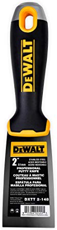 DEWALT 2-Inch Putty Knife | Stainless Steel w/Soft Grip Handle | DXTT-2-148