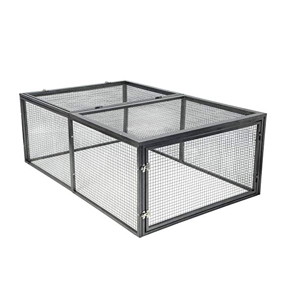 SummerHawk Ranch Small Animal Enclosure (20 sq ft.), 3-YEAR Warranty, Safe, Durable & Sized for Healthy Chicken Keeping, Chicken Coop Extension, Rabbit Cage, Small Pet Cage