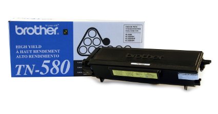 Brother TN580 High Yield Toner Cartridge - Retail Packaging - Black