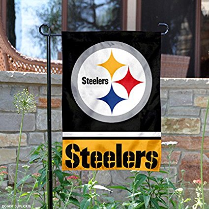 Pittsburgh Steelers Double Sided Garden Flag