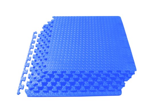 ProSource Puzzle Exercise Mat EVA Foam Interlocking Tiles