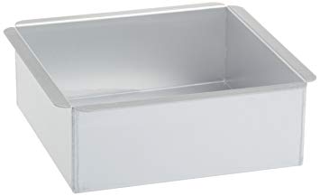 Ateco 12088 8-Inch by 8-Inch by 3-Inch Professional Square Baking Pan