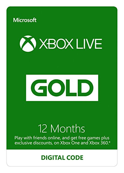 Xbox Live 12 Month Gold Membership | Xbox One/360 | Xbox Live Download Code