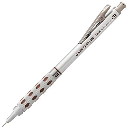 Pentel Graph Gear 1000 Automatic Drafting Pencil, 0.3mm, Brown Accents, 1 Pencil (PG1013E)