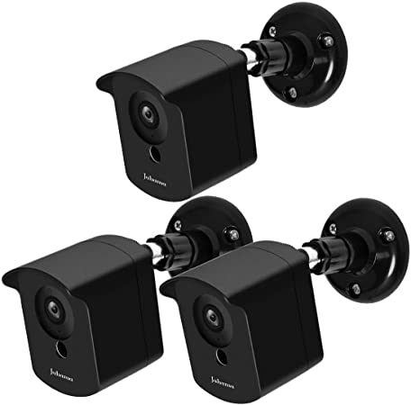 Wyze Cam Wall Mount Bracket, Protective Cover with Security Wall Mount for WyzeCam V2 V1 and Ismart Spot Camera (Black, 3 Pack)