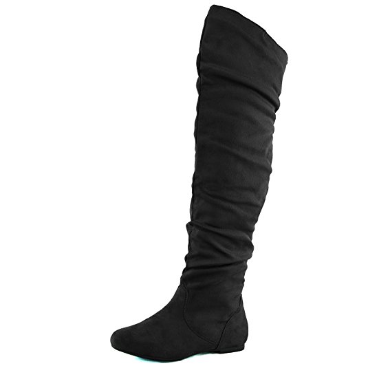 Nature Breeze Women's Over the Knee Slouchy Boots