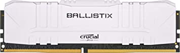 Crucial Ballistix 3600 MHz DDR4 DRAM Desktop Gaming Memory Kit 32GB (16GBx2) CL16 BL2K16G36C16U4W (WHITE)