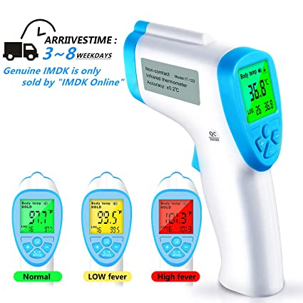 Forehead Thermometer, Non-Contact Infrared Forehead Thermometer Gun for Baby Kids and Adults Accurate Instant Readings Forehead Thermometer with LED Display