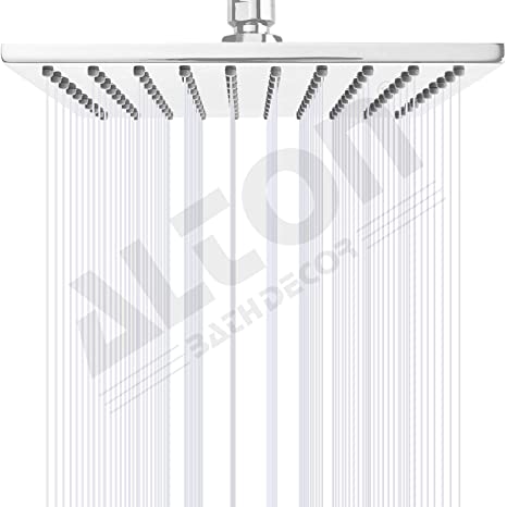 ALTON SHR20815 Stainless Steel Over Head Shower, Silver, Chrome, Polished Finish