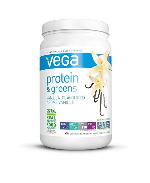 Vega Protein & Greens, Vanilla, 1.35 lb (21 Servings), 614g